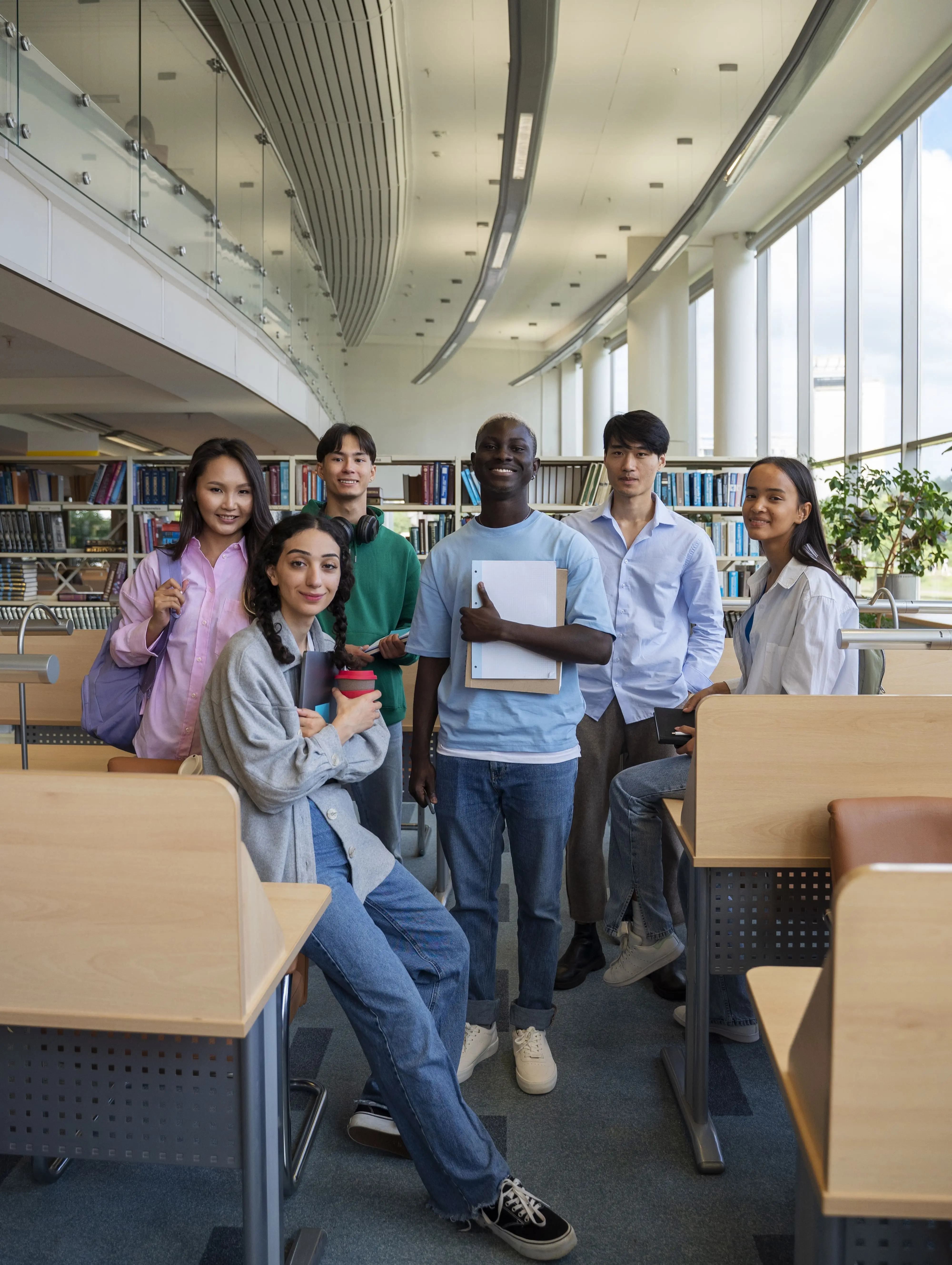 Group of students talking
