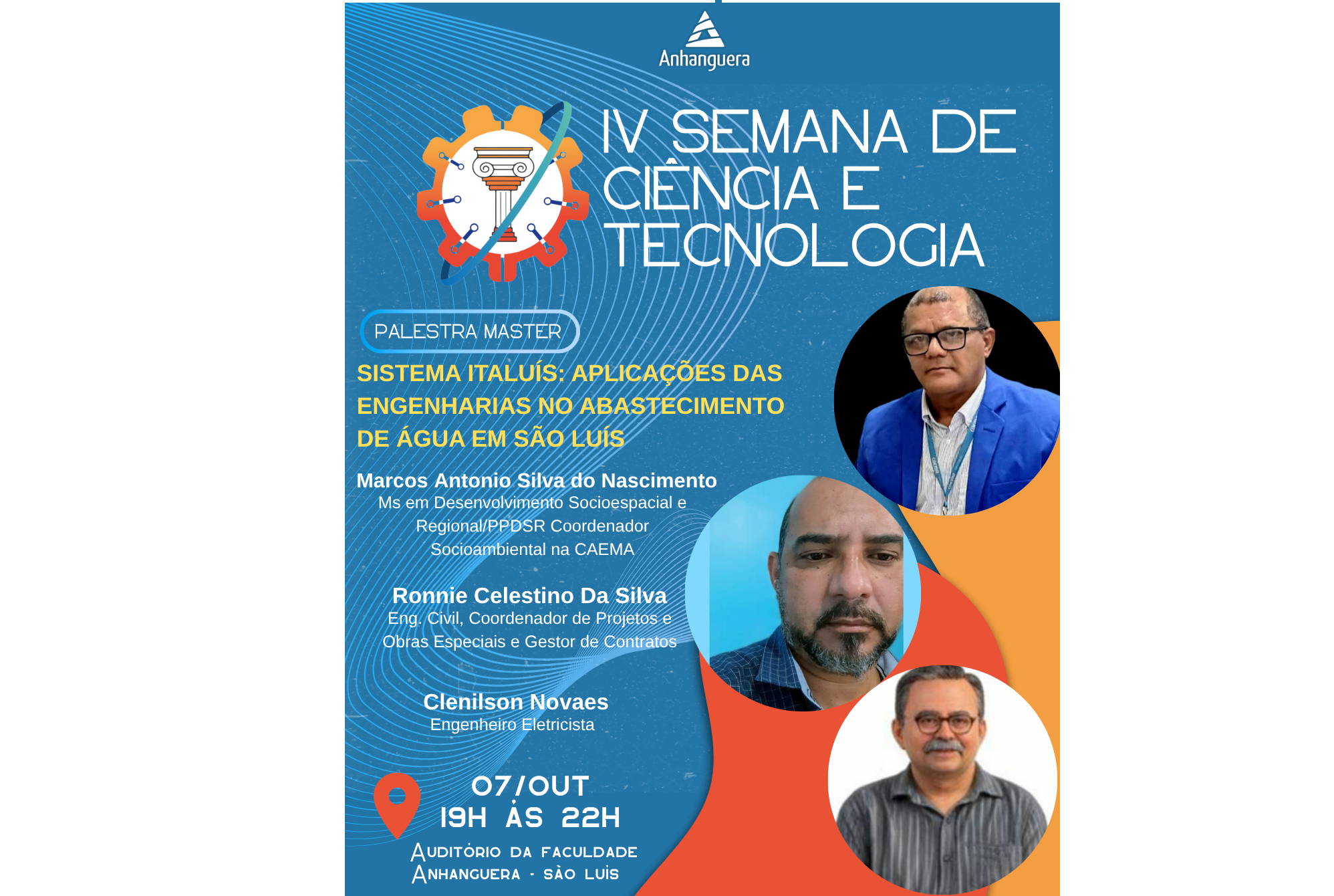 Estudantes em um projeto de extensão na comunidade